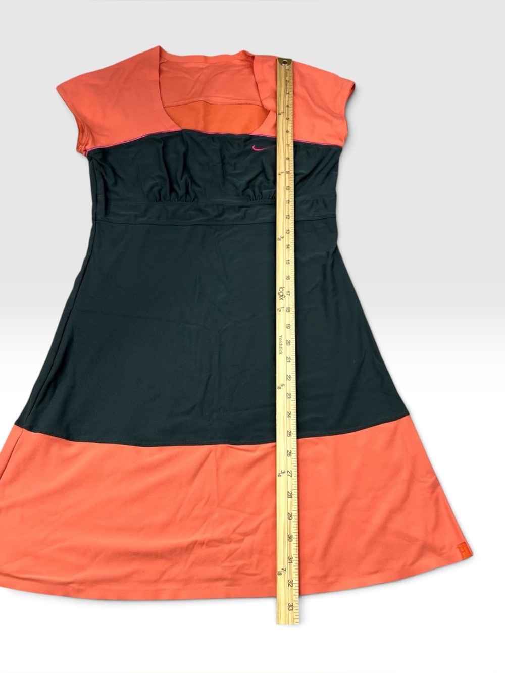 Nike Vintage (2009) Serena Williams Coral & Grey Athletic Fit Dress(French open) - Picture 2 of 7